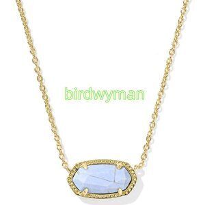 Elisa Gold Short Pendant Necklace